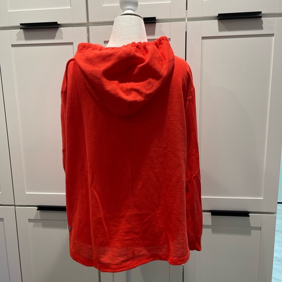 Zella - Mesh Around Hoodie / Red Hibiscus Large - Picture 4 of 8